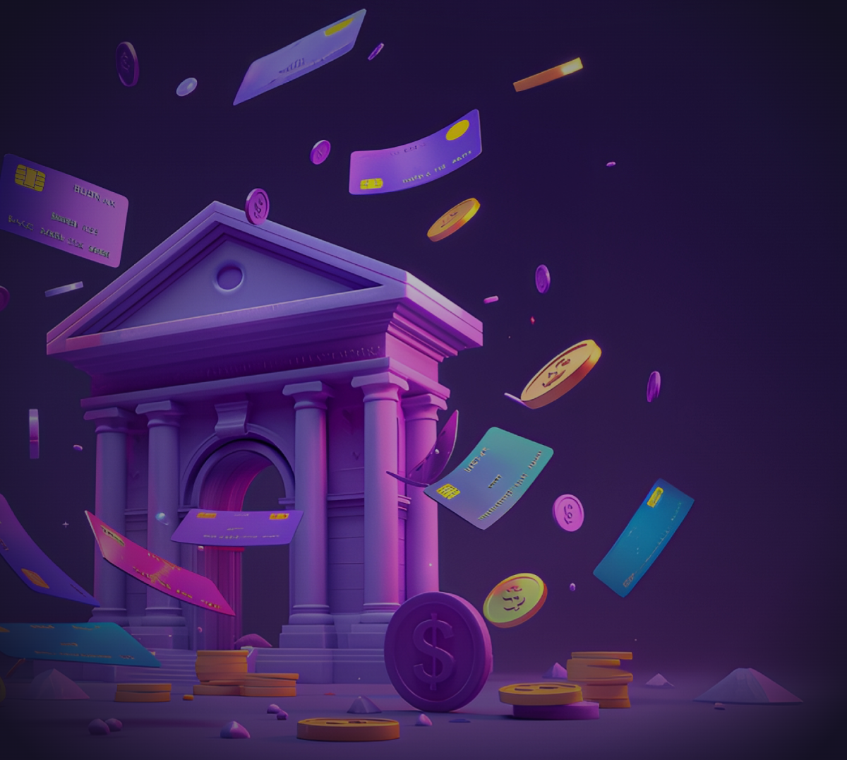Creator Bank, 3D render